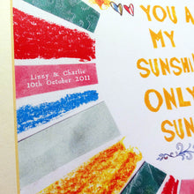 Load image into Gallery viewer, Personalised &#39;You Are My Sunshine&#39; Print

