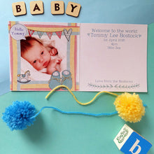 Load image into Gallery viewer, Personalised New Baby Announcement Cards Pack Of Six
