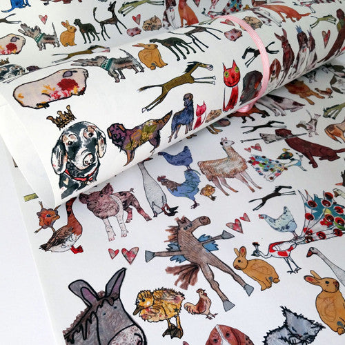 Recycled gift wrap - Perfect pets
