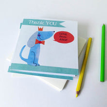 Load image into Gallery viewer, Personalised Pack of 6 Thank you Cards (Choice of designs)

