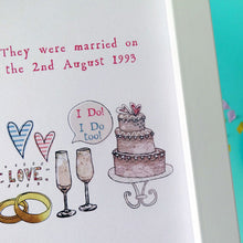 Load image into Gallery viewer, Personalised Wedding Anniversary Story Print
