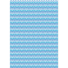 Load image into Gallery viewer, Recycled gift wrap - Blue zig zag
