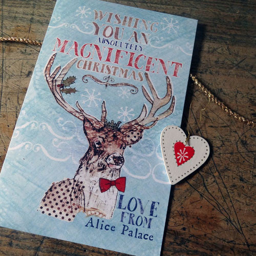 Personalised Magnificent Stag Christmas Card Pack