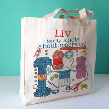 Load image into Gallery viewer, Personalised Macramé Bag
