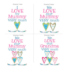 Load image into Gallery viewer, Personalised Mummy&#39;s Heart Big Card

