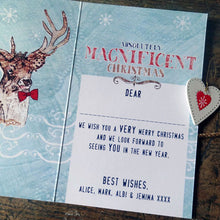 Load image into Gallery viewer, Personalised Magnificent Stag Christmas Card Pack
