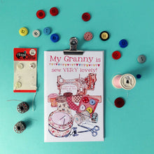 Load image into Gallery viewer, Personalised Sewing Card
