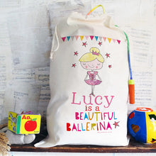 Load image into Gallery viewer, Personalised Let&#39;s Dress Up Toy Sack
