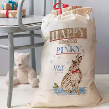 Load image into Gallery viewer, Personalised Woodland Christmas Sack
