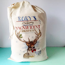 Load image into Gallery viewer, Personalised Woodland Christmas Sack
