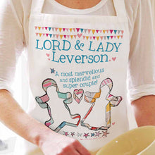 Load image into Gallery viewer, Personalised Lord And Lady Apron
