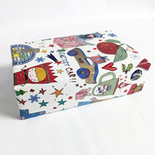 Load image into Gallery viewer, Recycled gift wrap - Traditional Christmas
