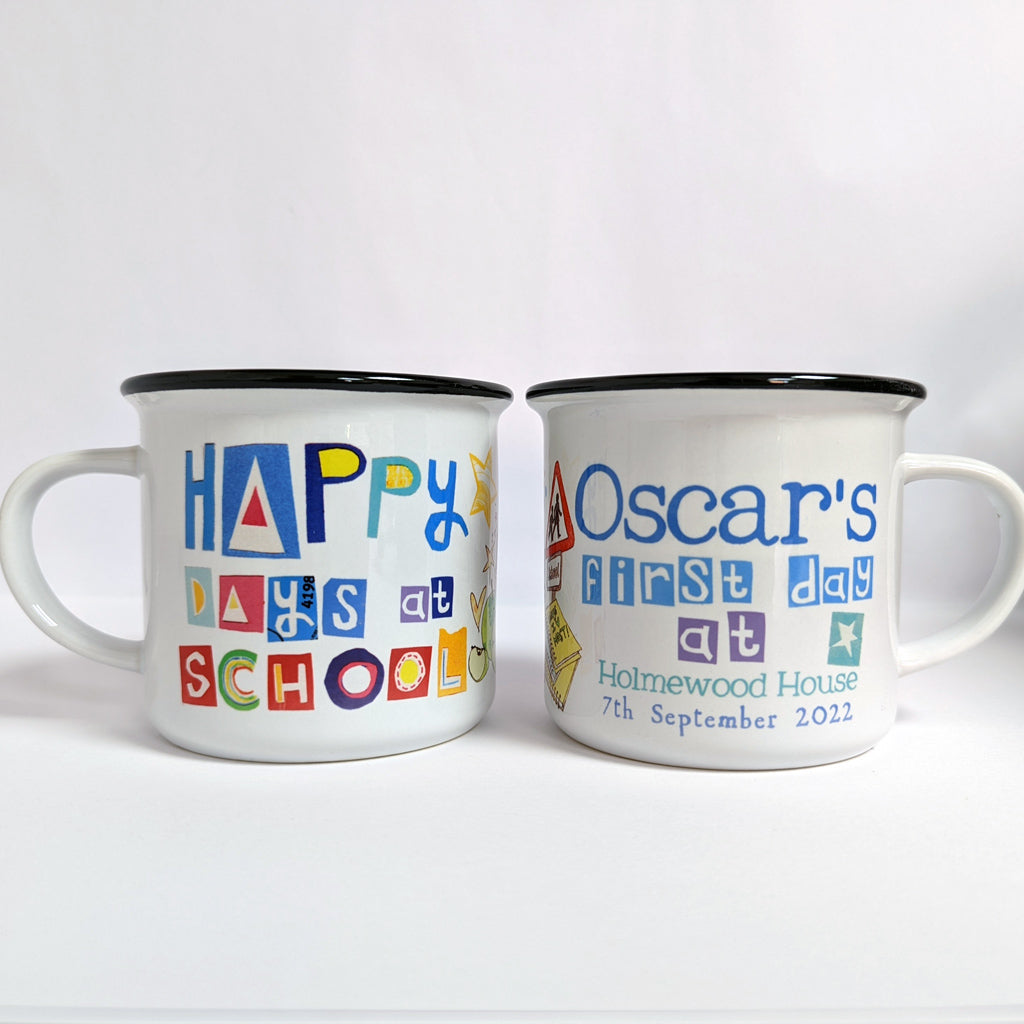 Personalised First Day At School Mug