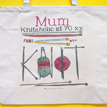 Load image into Gallery viewer, Personalised &#39;Knit Wit&#39; Bag
