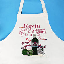 Load image into Gallery viewer, Personalised &#39;Lots Of Gin&#39; Apron
