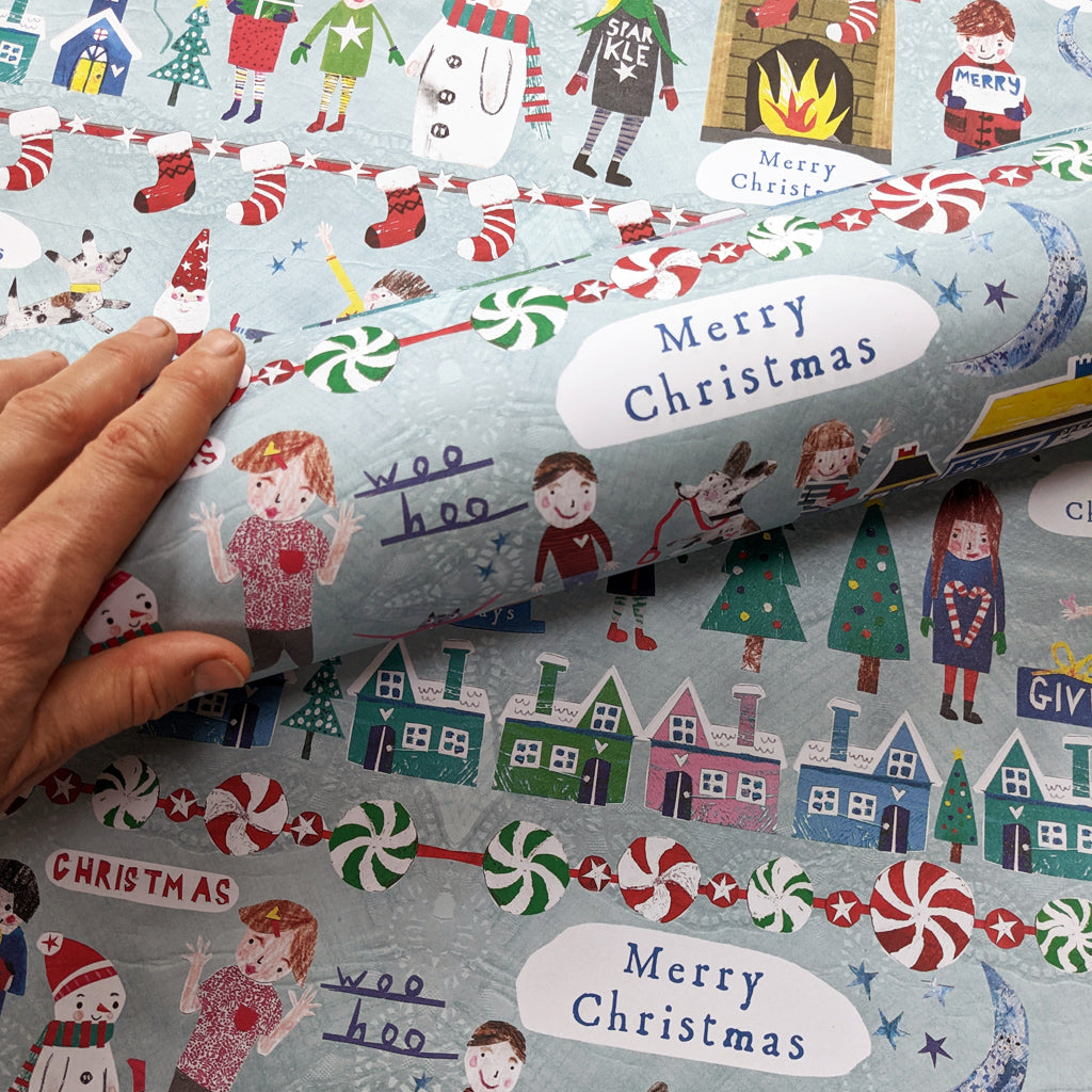 Eco Friendly Merry Christmas Wrapping Paper