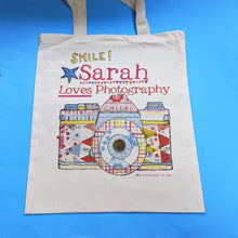 Load image into Gallery viewer, Personalised &#39;Love Your Camera&#39; Bag
