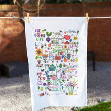 Load image into Gallery viewer, &#39;The Good Life&#39; Illustrated Tea Towel
