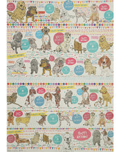 Load image into Gallery viewer, Recycled gift wrap - Birthday dogs
