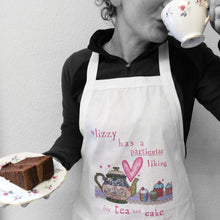 Load image into Gallery viewer, Personalised &#39;Tea and cake&#39; Apron
