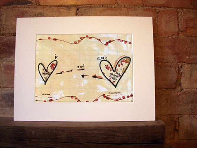 Personalised 'Smiling Widely' Mounted Print