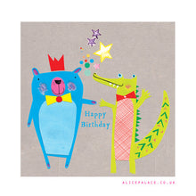 Load image into Gallery viewer, Birthday bear and croc (pl454)
