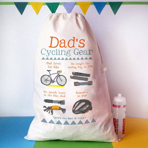 Personalised Cycling Story Sack