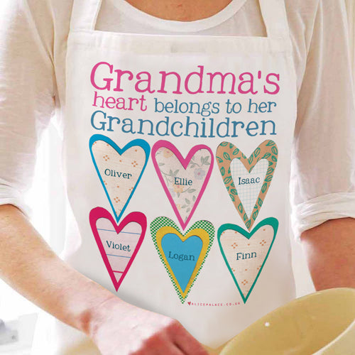 Personalised Hearts Apron