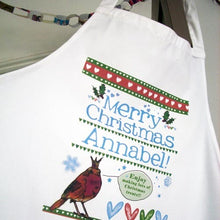 Load image into Gallery viewer, Personalised &#39;Merry Christmas&#39; apron
