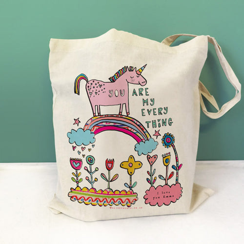 Personalised Love Unicorns Bag