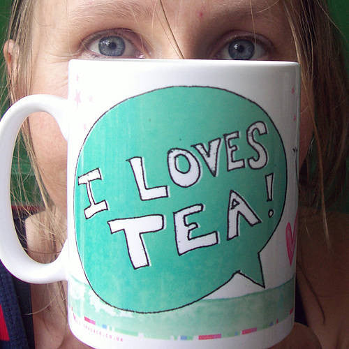 Personalised tea monster mug