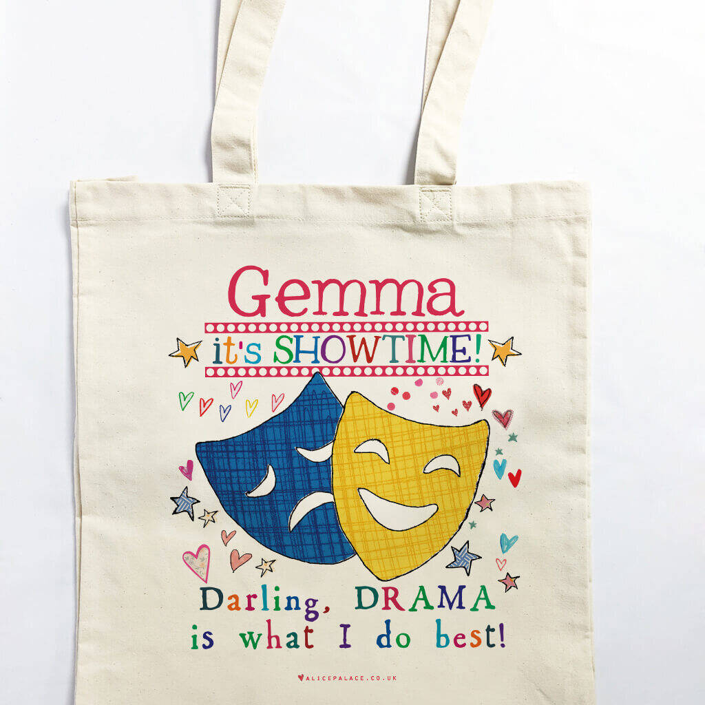 Personalised All The Drama Theatre Bag