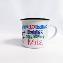 Load image into Gallery viewer, Personalised Birthday Mug For Child, With Age
