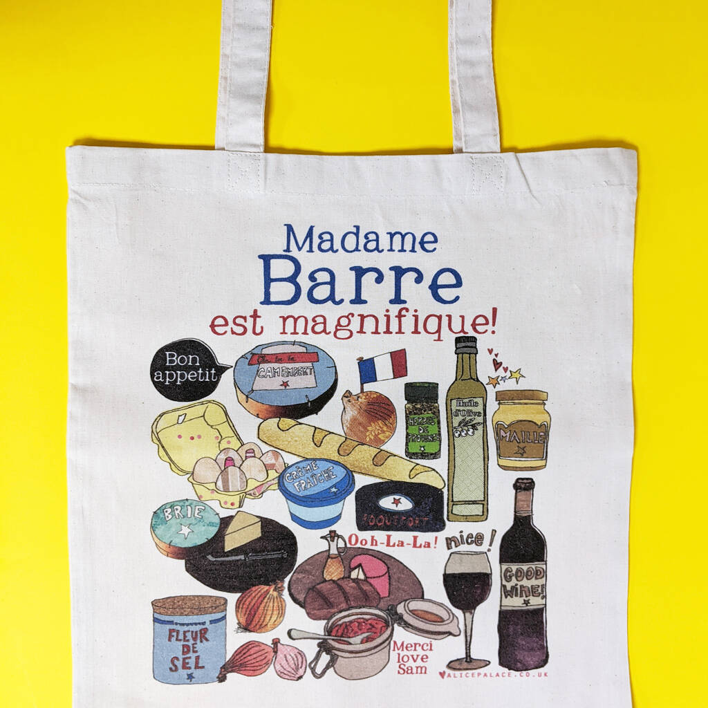 Personalised French Teacher Bag