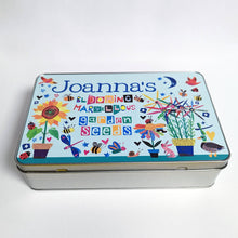 Load image into Gallery viewer, Personalised Garden Seeds Storage Tin
