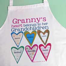 Load image into Gallery viewer, Personalised Hearts Apron
