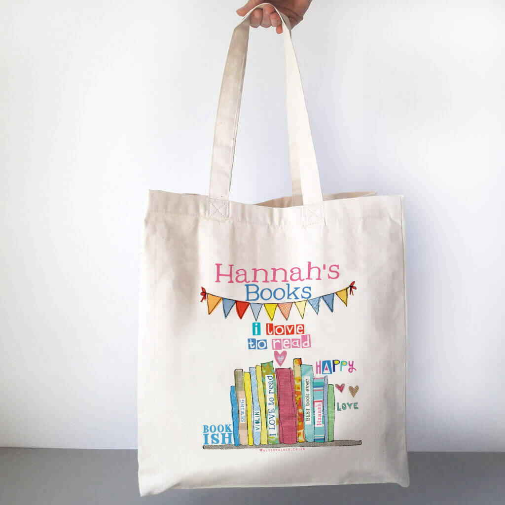 Personalised Love To Read Book Bag