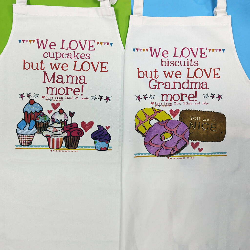 Personalised 'More Than Biscuits' Apron