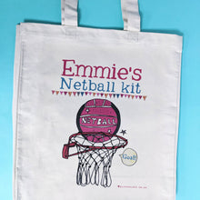 Load image into Gallery viewer, Personalised Netball Kit Bag
