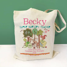 Load image into Gallery viewer, Personalised Nursery Teacher Bag
