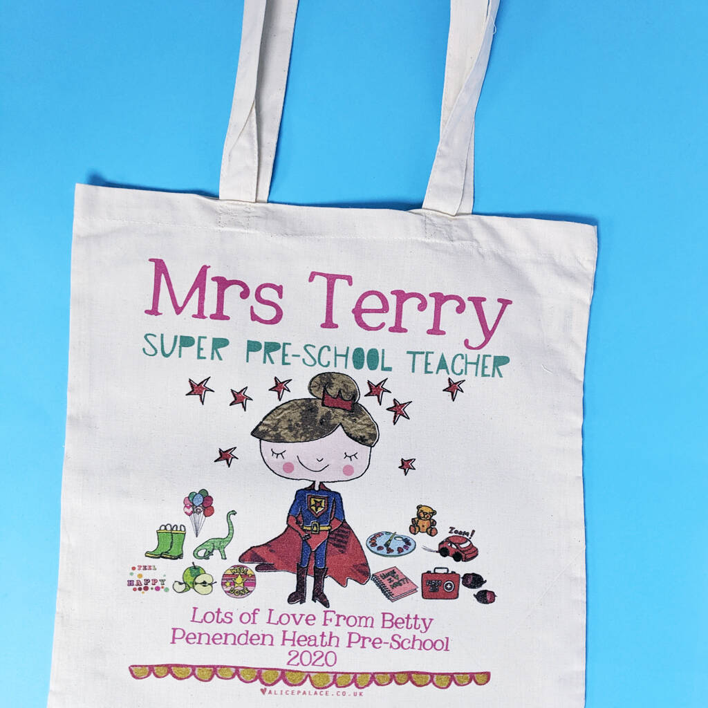 Personalised Nursery Teacher Bag