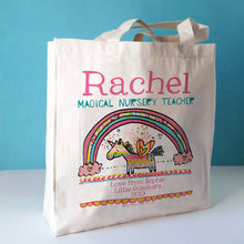 Load image into Gallery viewer, Personalised Nursery Teacher Bag
