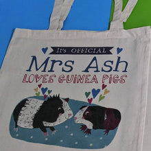 Load image into Gallery viewer, Personalised Official Guinea Pig Lover Bag
