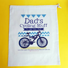 Load image into Gallery viewer, Personalised &#39;On Yer Bike&#39; Cycling Storage Bag
