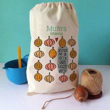Load image into Gallery viewer, Personalised Reusable Cotton Veg Bag
