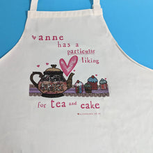 Load image into Gallery viewer, Personalised &#39;Tea and cake&#39; Apron
