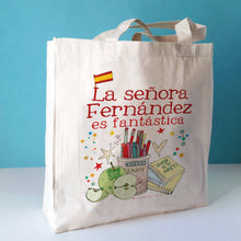 Load image into Gallery viewer, Personalised Spanish Teacher Bag
