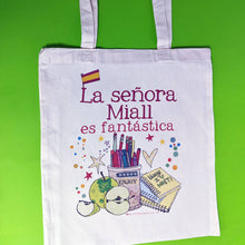 Load image into Gallery viewer, Personalised Spanish Teacher Bag
