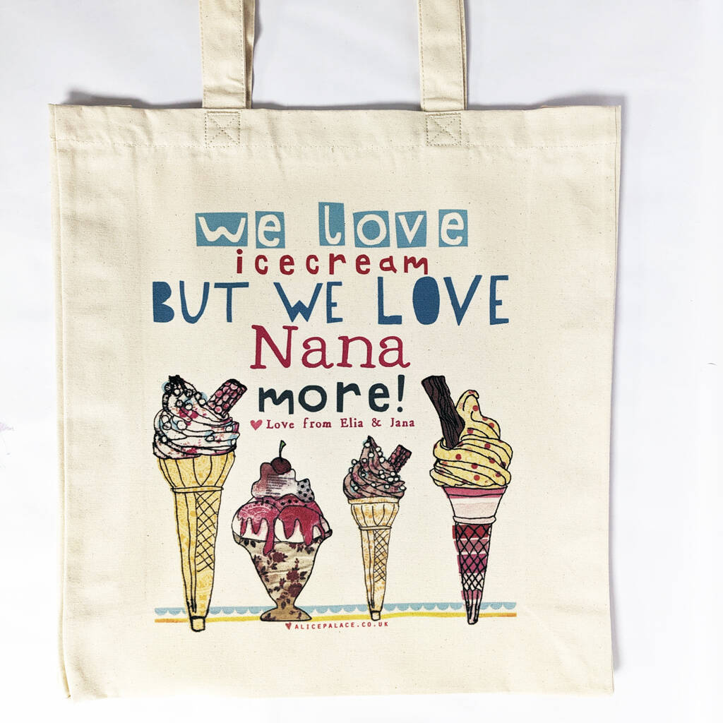 Personalised We Love You Grandma Bag