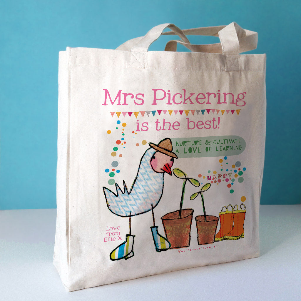 Personalised Little Seedlings Teacher Bag